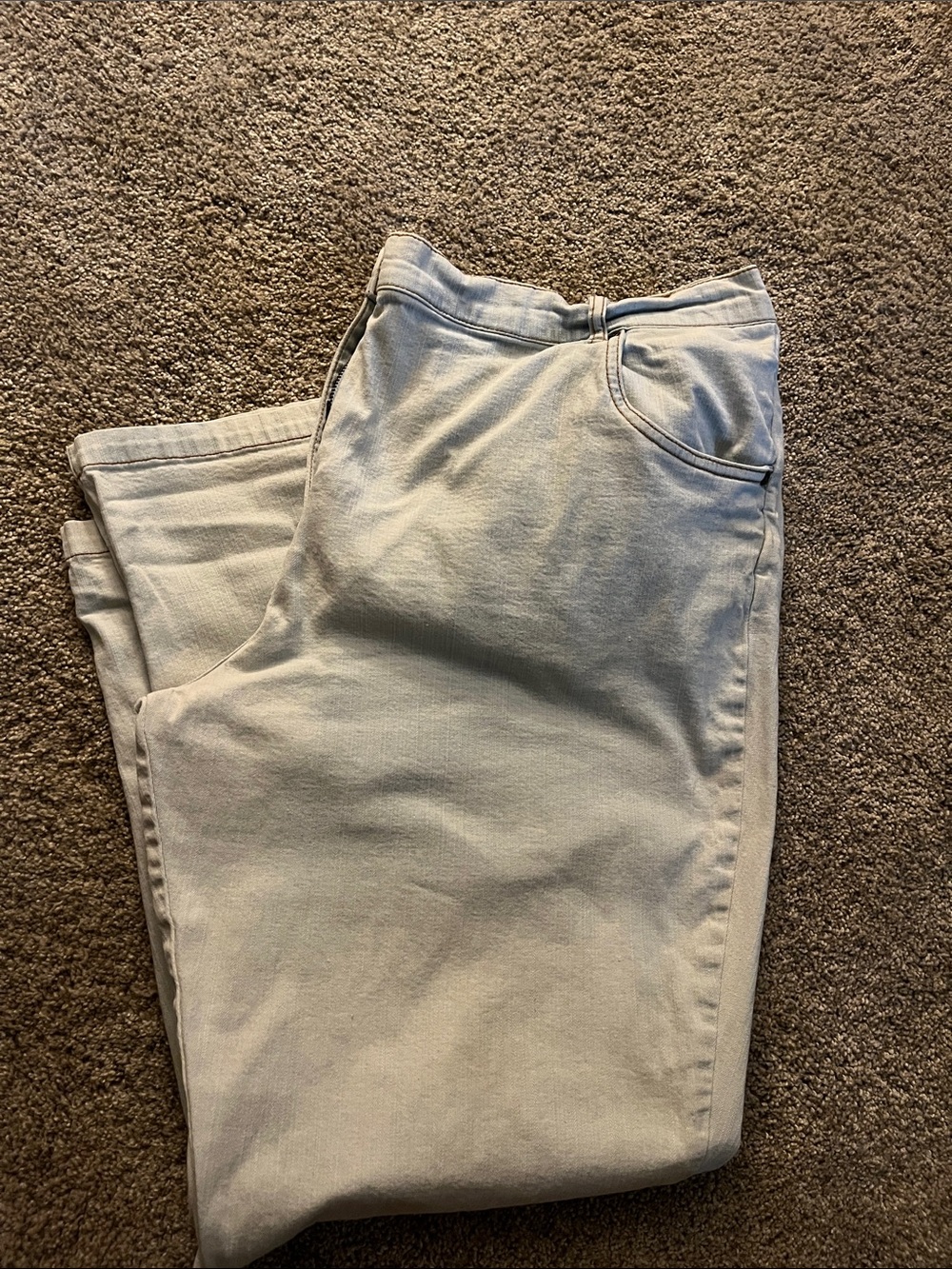 Size 22 Women’s Plus Mainstreet Blues Light Blue Straight Leg Jeans - Stretch